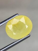 6.13 Carat Yellow Sapphire – A Bold and Radiant Oval Gemstone - Image 8