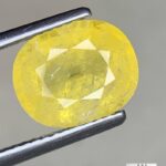 4.54 Carat Yellow Sapphire – Oval Faceted Gemstone