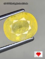 4.54 Carat Yellow Sapphire – Oval Faceted Gemstone