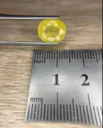 4.54 Carat Yellow Sapphire – Oval Faceted Gemstone - Image 2