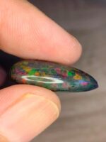 7.38 CT Black Ethiopian Opal Pear-Shaped Opal Cabochon - Image 8