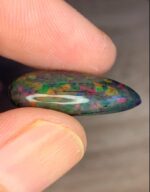 7.38 CT Black Ethiopian Opal Pear-Shaped Opal Cabochon - Image 10