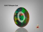 Full Fire 5.35 CT Black Ethiopian Opal Subtle Beauty with Refined Proportions
