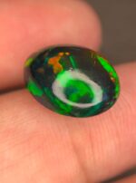 Full Fire 5.35 CT Black Ethiopian Opal Subtle Beauty with Refined Proportions - Image 8