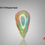 5.97 CT Opal from Ethiopia Elegant Curves and Distinctive Style