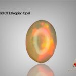 5.60 CT white Opal from Ethiopia  Classic Shape and Natural Sophistication