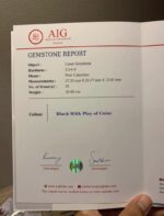 AIG Certified Colossal 29.00 CT Black Ethiopian Opal - Image 10