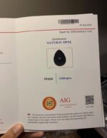 AIG Certified Colossal 29.00 CT Black Ethiopian Opal - Image 11