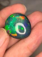 AIG Certified Honey Comb 24.45 CT Black Ethiopian Opal - Image 4