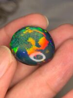 AIG Certified Honey Comb 24.45 CT Black Ethiopian Opal - Image 5