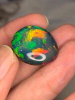 AIG Certified Honey Comb 24.45 CT Black Ethiopian Opal - Image 6