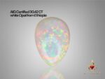 AIG Certified Beautiful 30.42 CT white Opal from Ethiopia