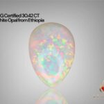 AIG Certified Beautiful 30.42 CT white Opal from Ethiopia