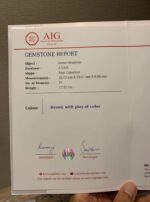 AIG Certified Colorful 17.35 CT Black Ethiopian Opal - Image 9
