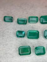 21.84 ct Emerald from Zambia Rectangle Faceted Emerald Gemstone - Image 4