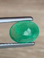 1.38 Ct Natural Zambian Emerald | Oval Faceted Green Emerald - Image 9