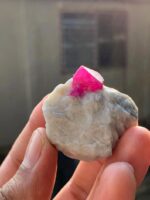 Amazing 147 ct Afghan Ruby Specimen – Natural Faceted-Grid Crystal Beauty - Image 6