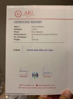 AIG Certified Honey Comb 24.45 CT Black Ethiopian Opal - Image 12