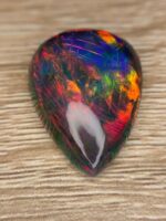 AIG Certified Colorful 17.35 CT Black Ethiopian Opal - Image 2