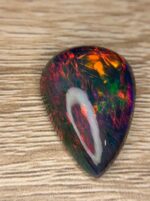 AIG Certified Colorful 17.35 CT Black Ethiopian Opal - Image 5