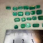 21.84 ct Emerald from Zambia Rectangle Faceted Emerald Gemstone
