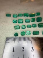 21.84 ct Emerald from Zambia Rectangle Faceted Emerald Gemstone