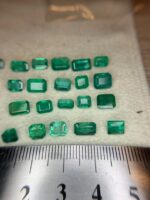 21.84 ct Emerald from Zambia Rectangle Faceted Emerald Gemstone - Image 8