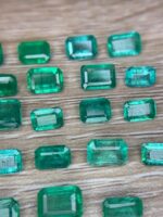 19.10 ct Natural Zambian Emerald | Emerald Rectangle Faceted Gemstone - Image 2