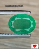 1.38 Ct Natural Zambian Emerald | Oval Faceted Green Emerald