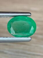 1.38 Ct Natural Zambian Emerald | Oval Faceted Green Emerald - Image 3