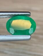 1.38 Ct Natural Zambian Emerald | Oval Faceted Green Emerald - Image 6