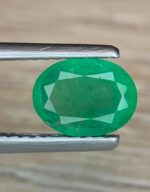 1.38 Ct Natural Zambian Emerald | Oval Faceted Green Emerald - Image 2