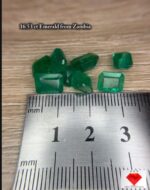 16.53 Ct Natural Zambian Emerald | Rectangle Faceted Green Emerald