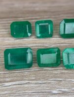 16.53 Ct Natural Zambian Emerald | Rectangle Faceted Green Emerald - Image 2