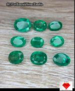 Natural Zambian Emerald – 10.37 Carat Faceted Gemstone