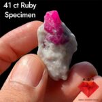 41 ct Beautiful Ruby Specimen from Afghanistan